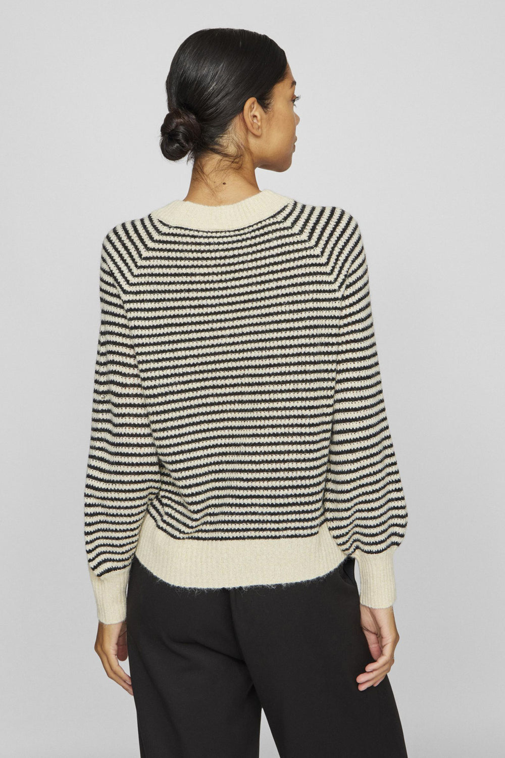 Pull col rond Beige - VILA®