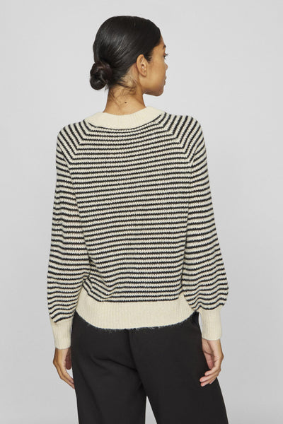 Pull col rond Beige - VILA®