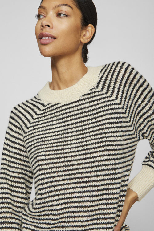 Pull à col rond - beige