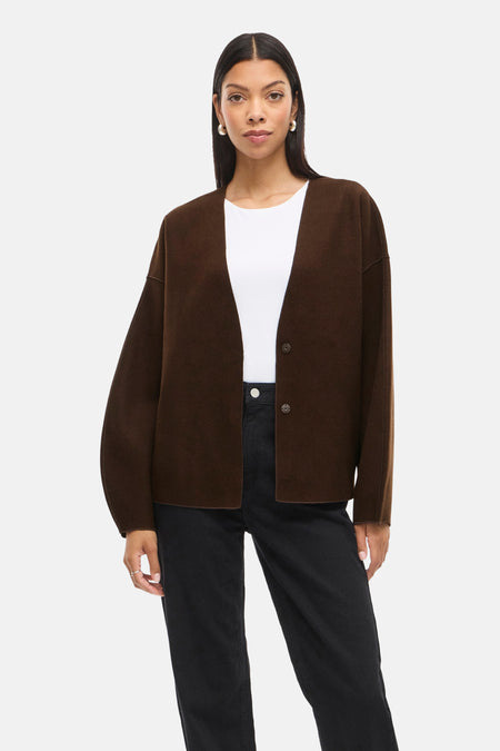 Korte jas - bruin