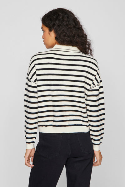 Pull col V Écru - VILA®