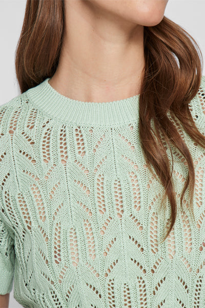 Pull col rond Vert - VILA®