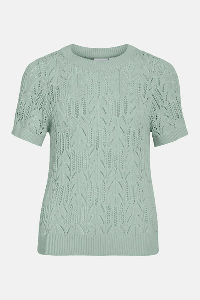 Pull col rond Vert - VILA®