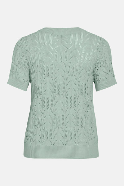 Pull col rond Vert - VILA®