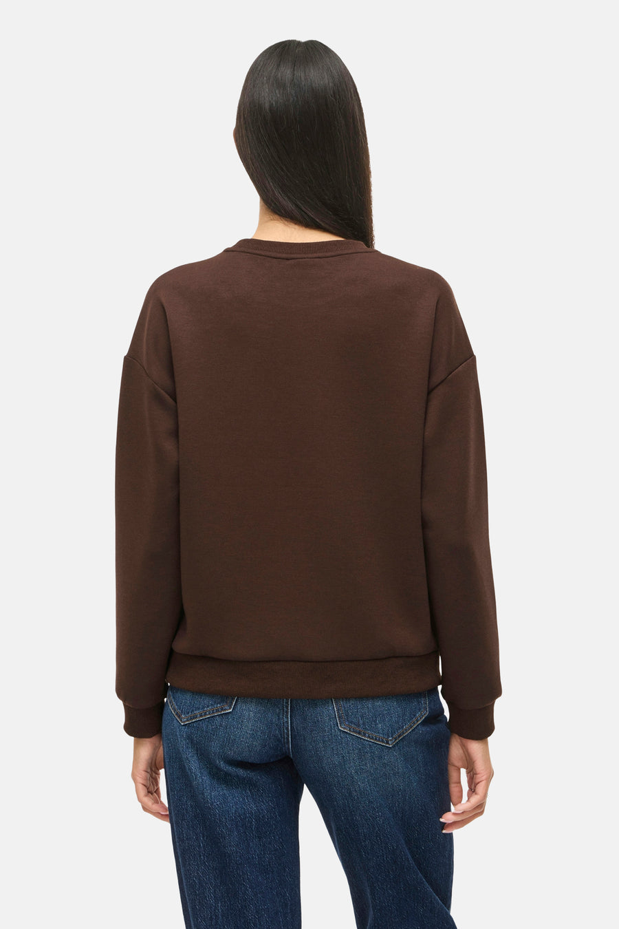 Sweater O hals - Coffee Bean