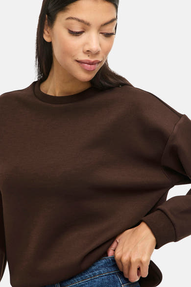Sweater O hals - Coffee Bean