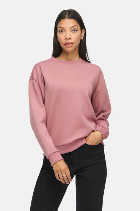 Sweat col O - rose
