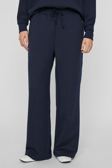 Pantalon ample bleu de VILA®, avec cordon de serrage et détails confortables.