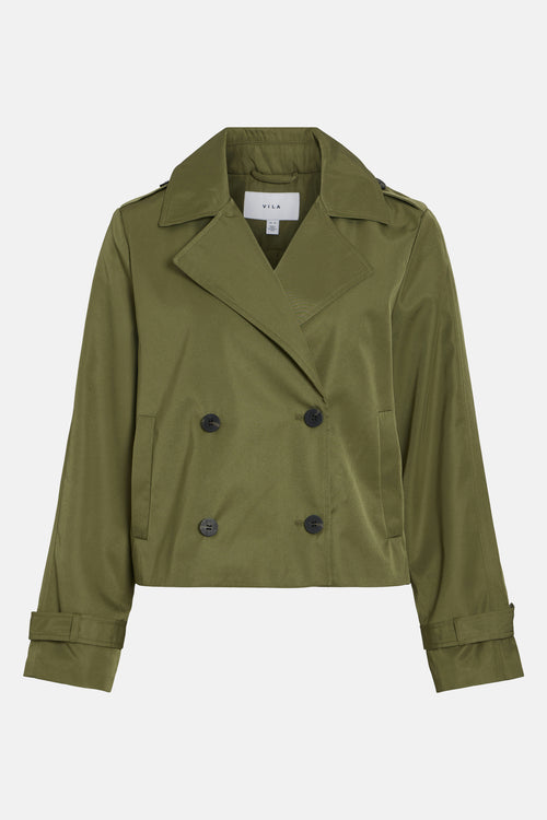 VIADDISON L/S SHORT TRENCHCOAT