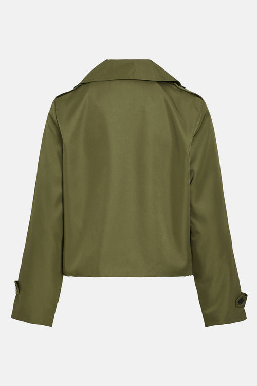 VIADDISON L/S SHORT TRENCHCOAT