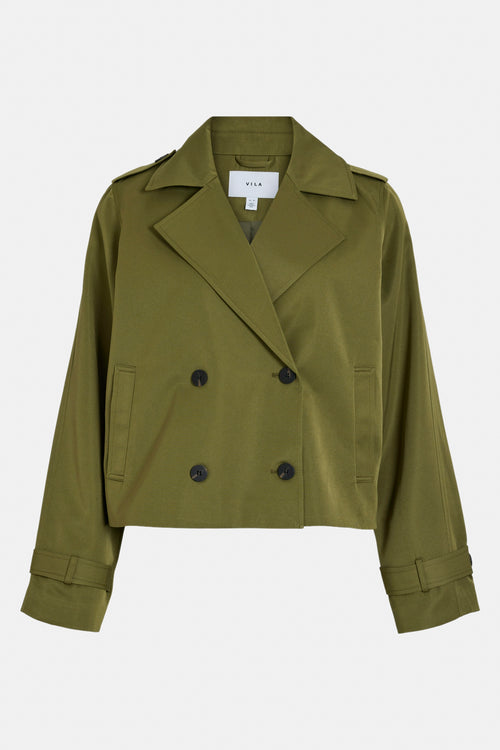 VIADDISON L/S SHORT TRENCHCOAT