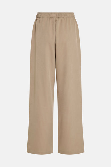 Pantalon beige à rayures fines de VILA®, avec taille élastique.