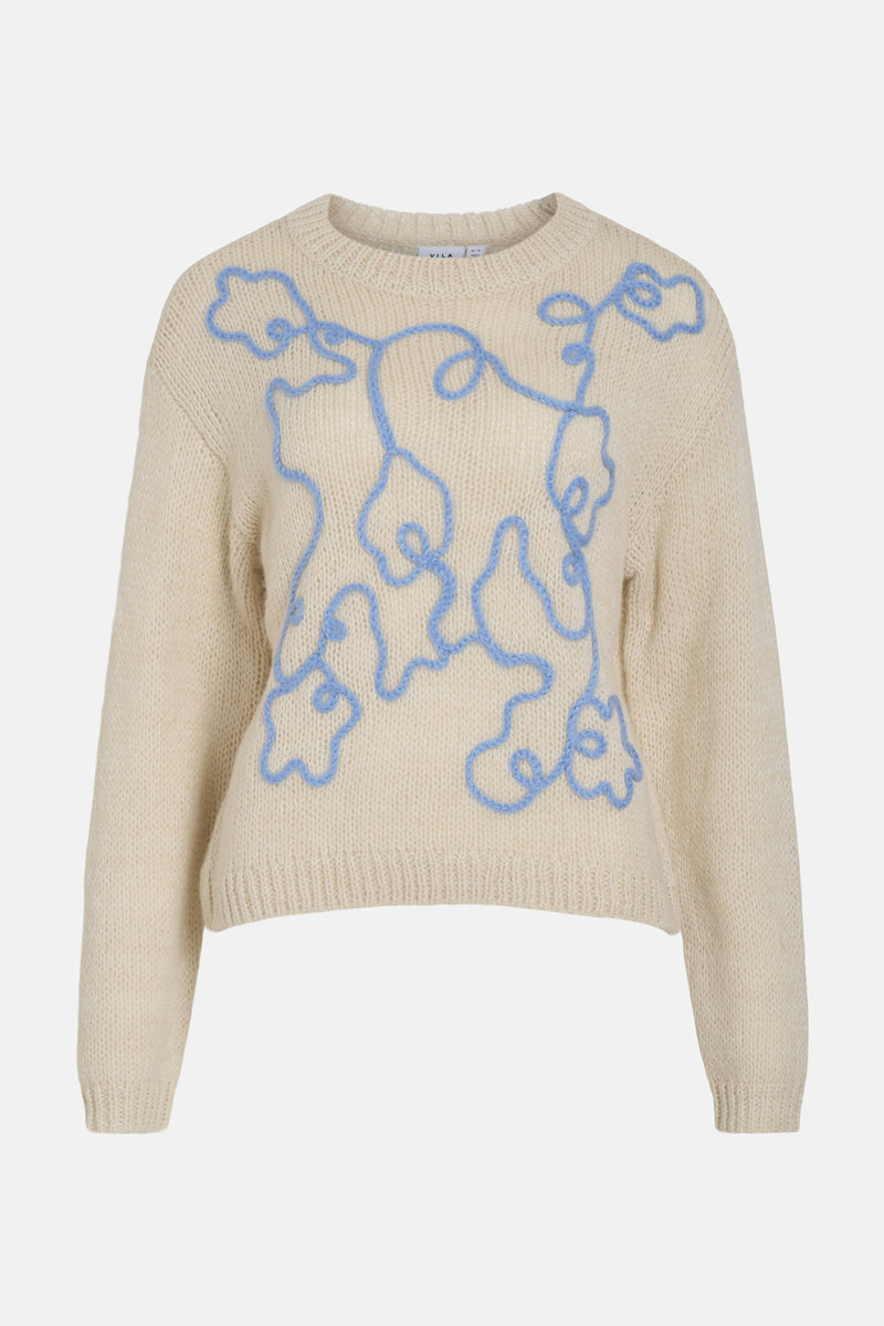 VIMOYANO L/S DETAIL KNIT TOP/R