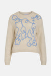 VIMOYANO L/S DETAIL KNIT TOP/R