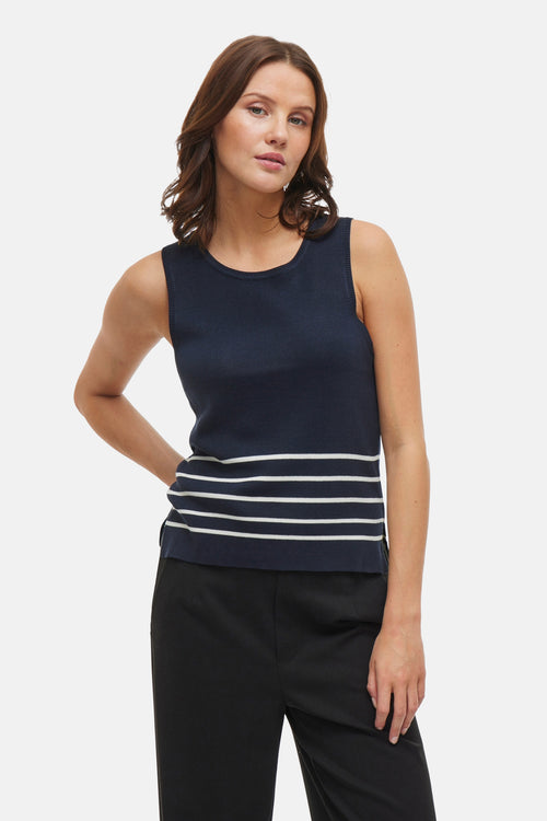 VIKIPPA O-NECK S/L KNIT TOP