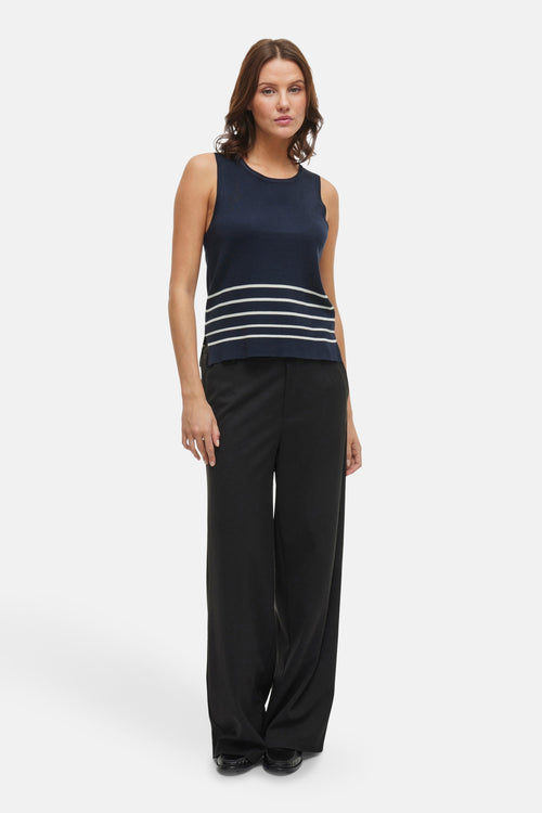 VIKIPPA O-NECK S/L KNIT TOP