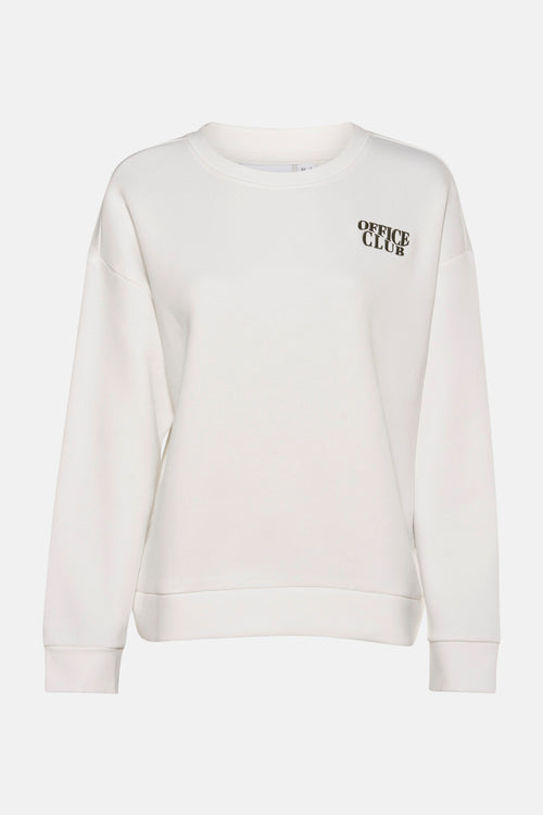 VIMALDEA OFFICE PRINT O-NECK L/S TOP