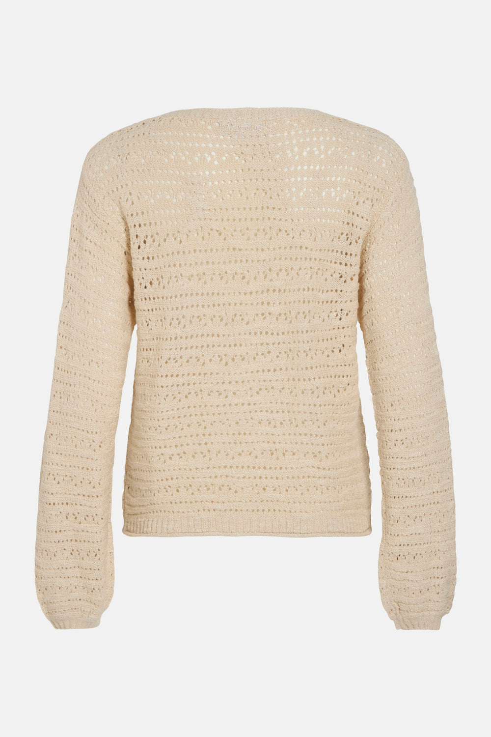 Pull col V Beige - VILA®