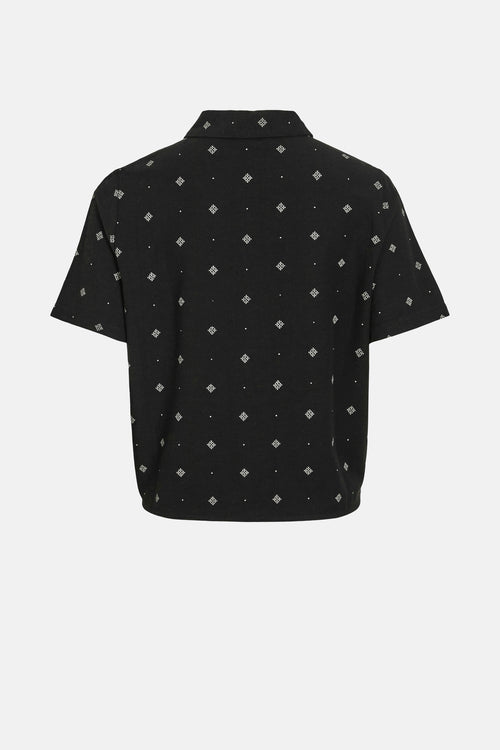 VIPRISILLA PRINT S/S KNOT SHIRT/1