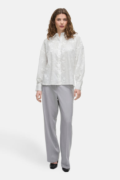 Chemise à manches longues - blanc