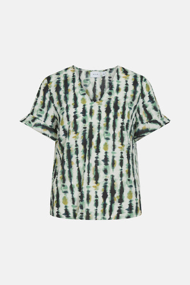 Blouse à manches courtes - multicolore