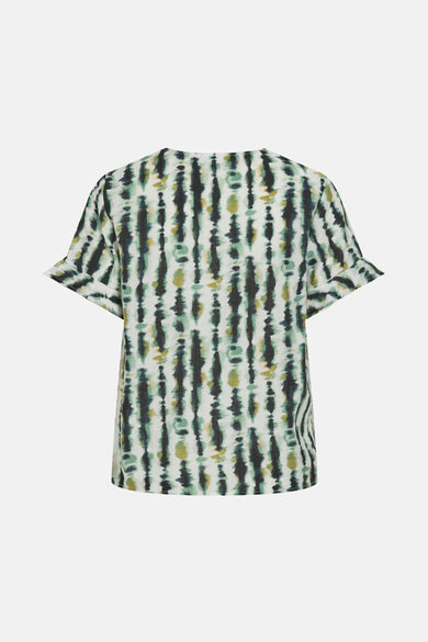 Blouse à manches courtes - multicolore