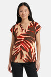 Blouse à manches courtes - multicolore