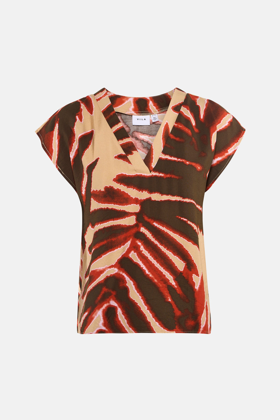 Blouse à manches courtes - multicolore
