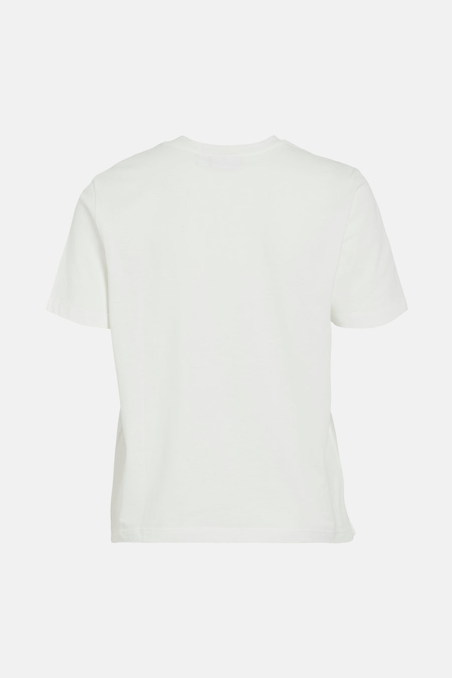 T-shirt blanc à manches courtes de VILA®, uni, sur fond clair.
