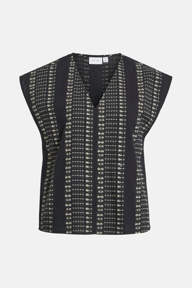 VISAVILA V-NECK C/S TOP