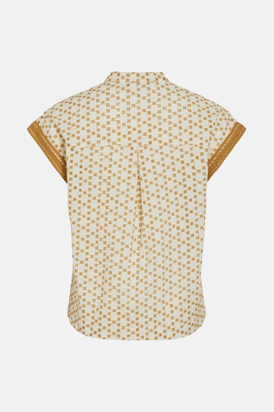 Blouse à manches courtes - multicolore