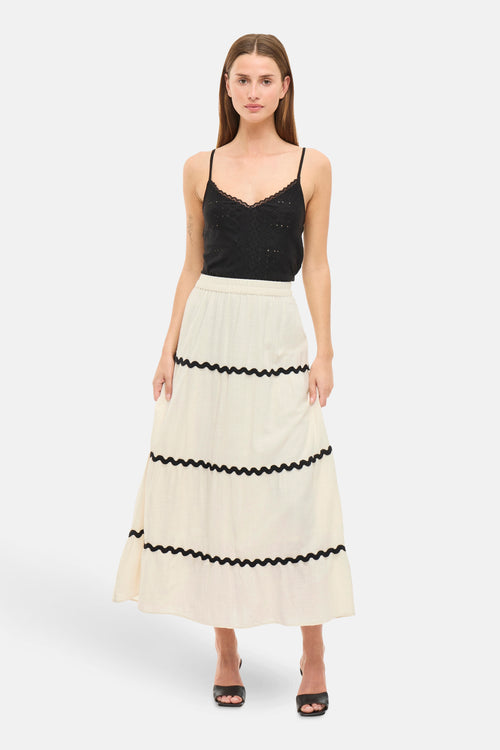 Rok (lang) Beige - VILA®