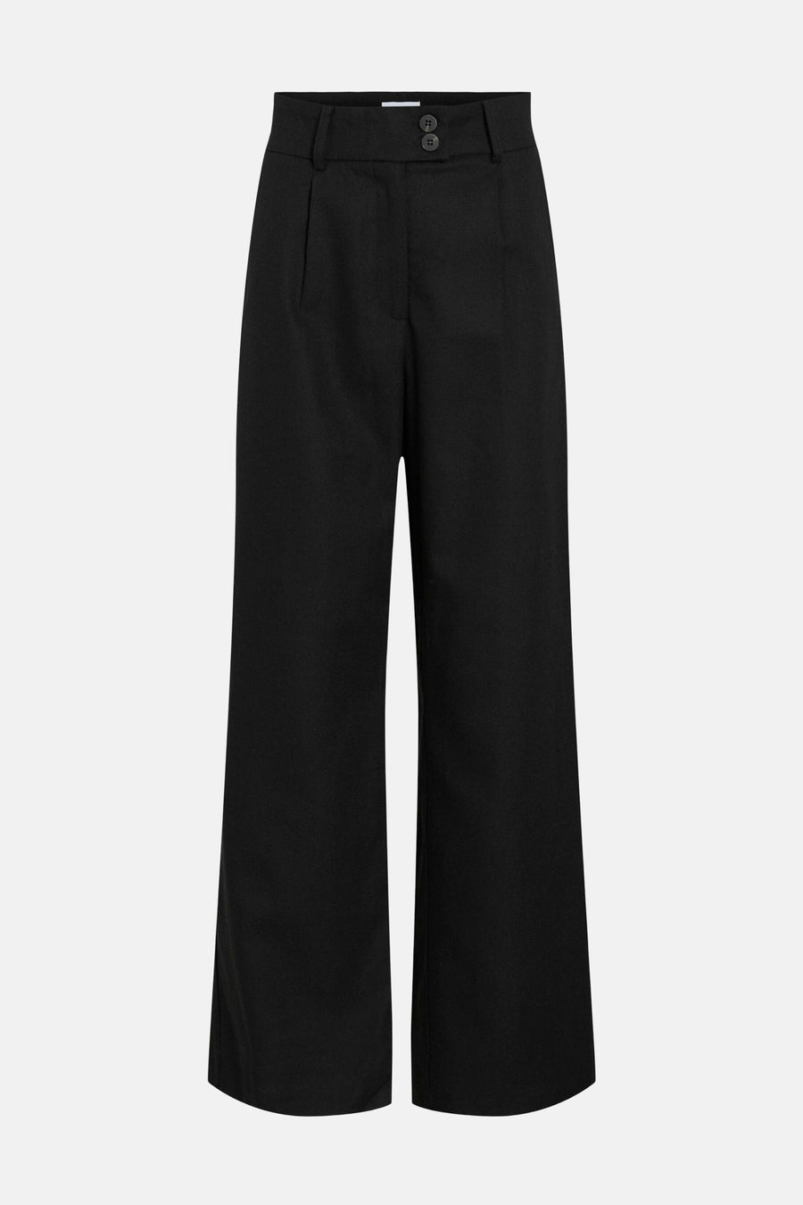 Pantalon de costume noir de VILA®, coupe ample, avec fermeture à deux boutons.