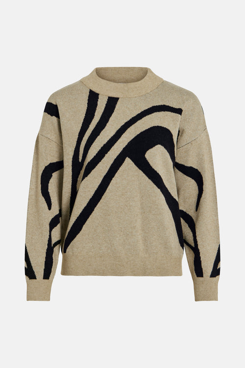 VITIF JACQUARD L/S KNIT TOP - NOOS