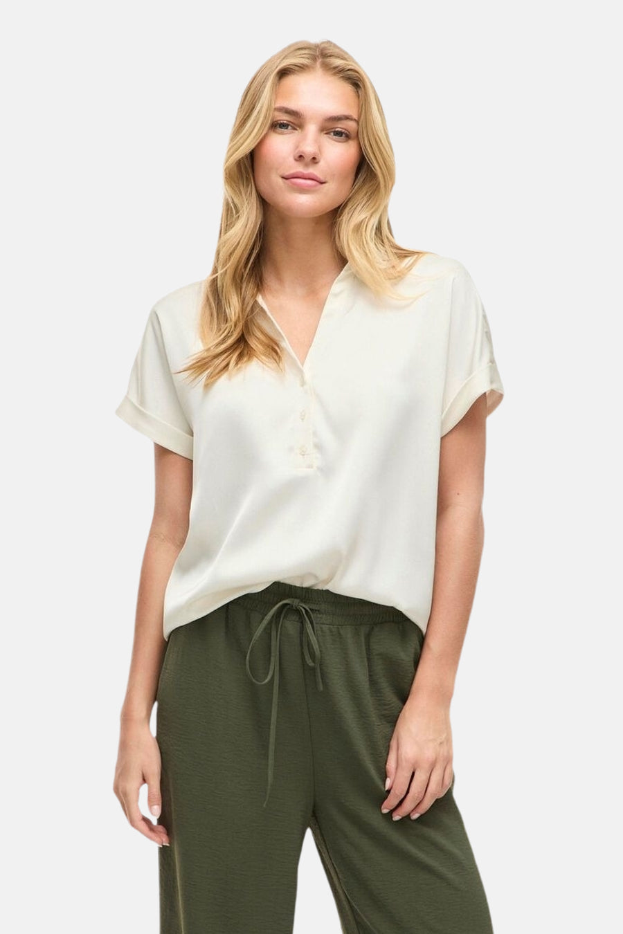 Blouse (korte mouwen) wit - VILA®