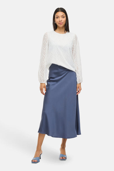 Blouse à manches longues - blanc