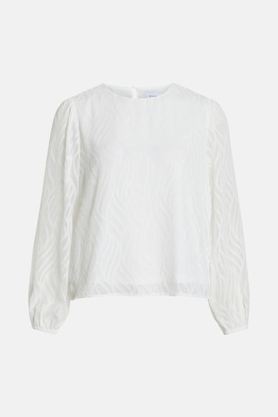 VIMIKA O-NECK L/S TOP - NOOS