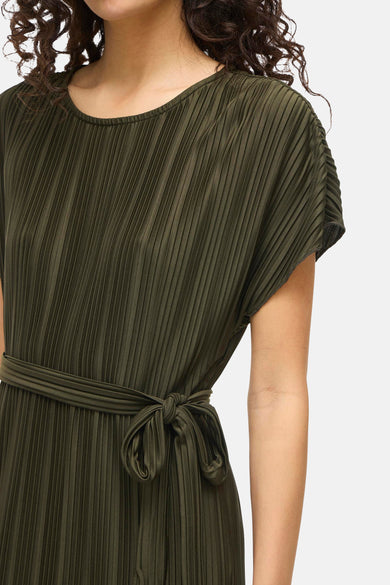 Kleedje met korte mouwen - khaki