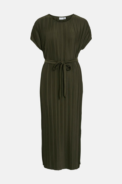 Kleedje met korte mouwen - khaki