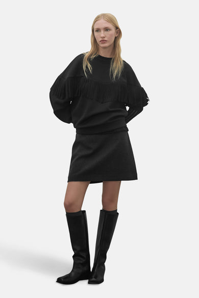 VIDACEY HW SHORT SKIRT/PB