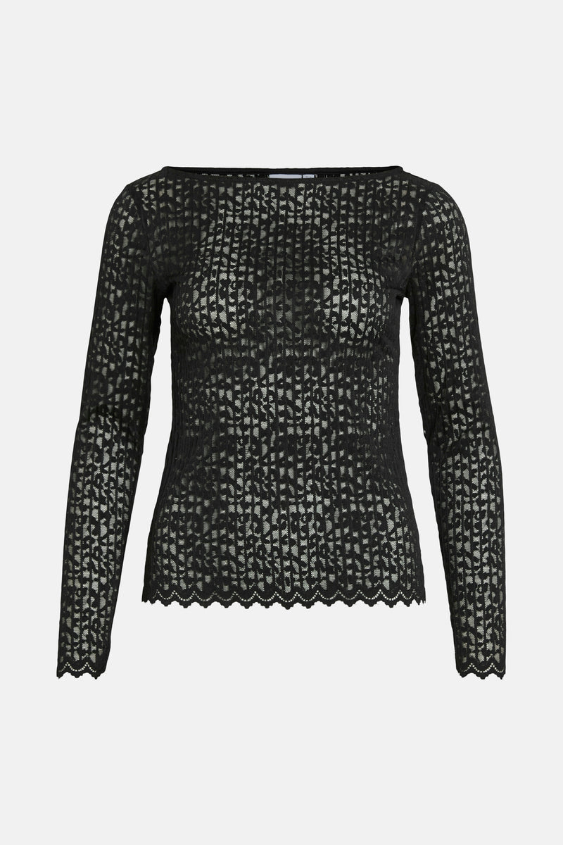 T-shirt met lange mouwen - zwart