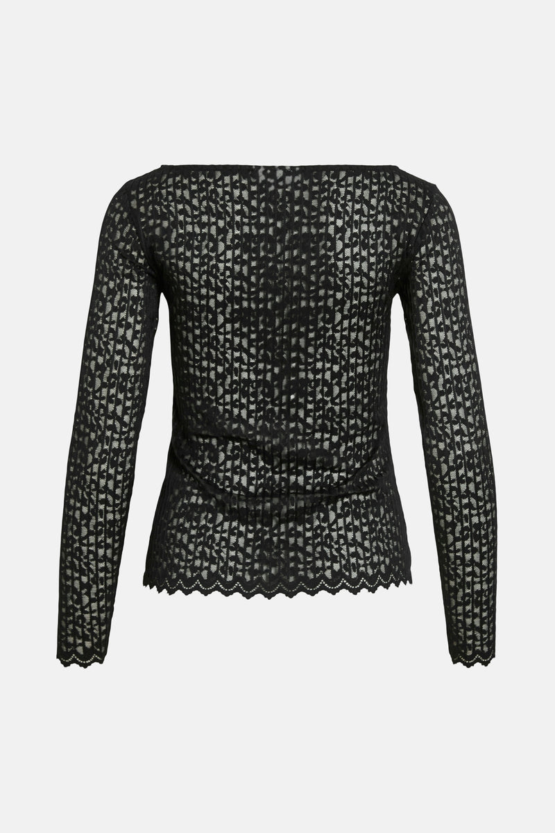 T-shirt met lange mouwen - zwart