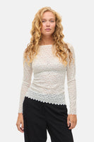 T-shirt met lange mouwen - wit