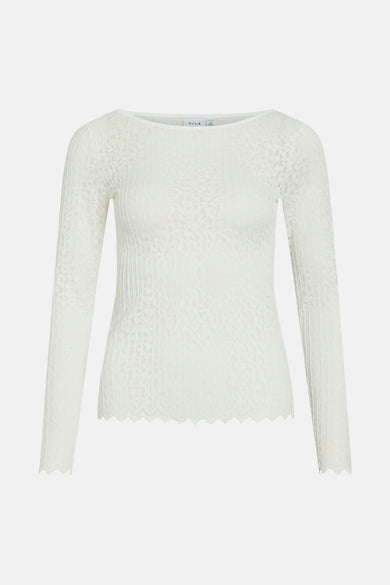 T-shirt met lange mouwen - wit