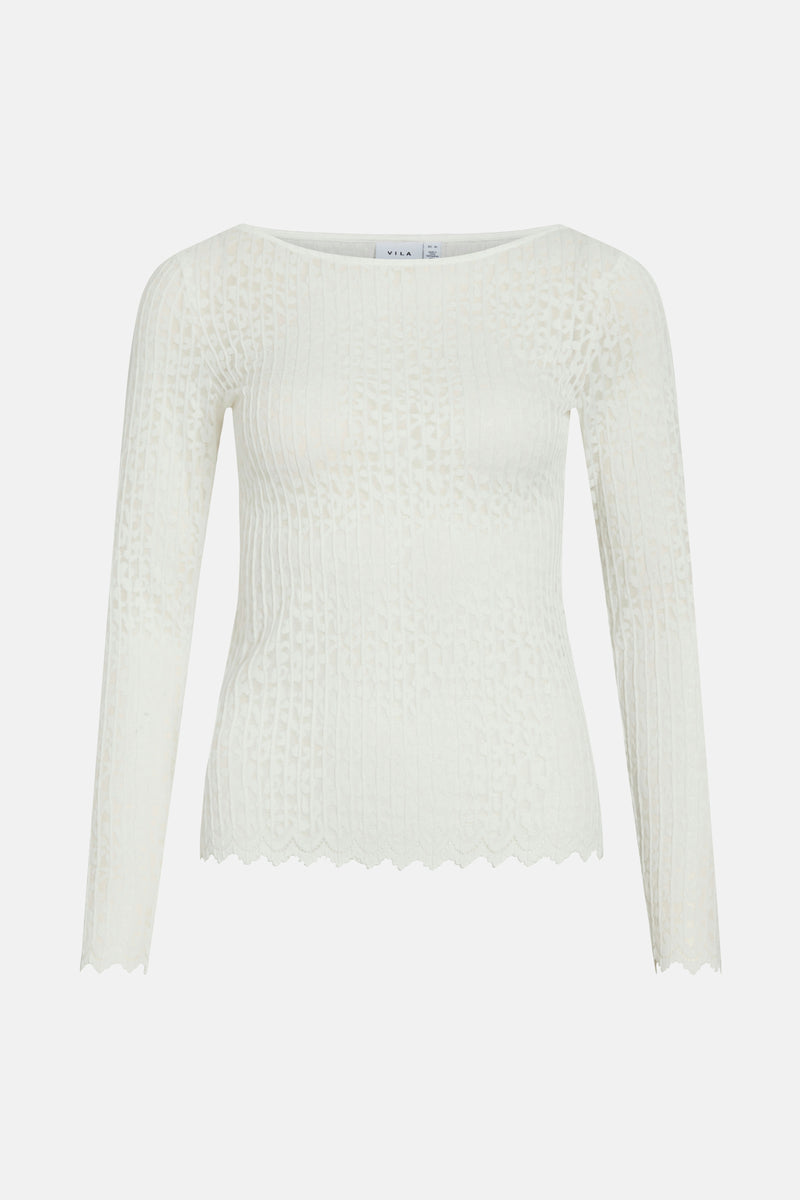 T-shirt met lange mouwen - wit