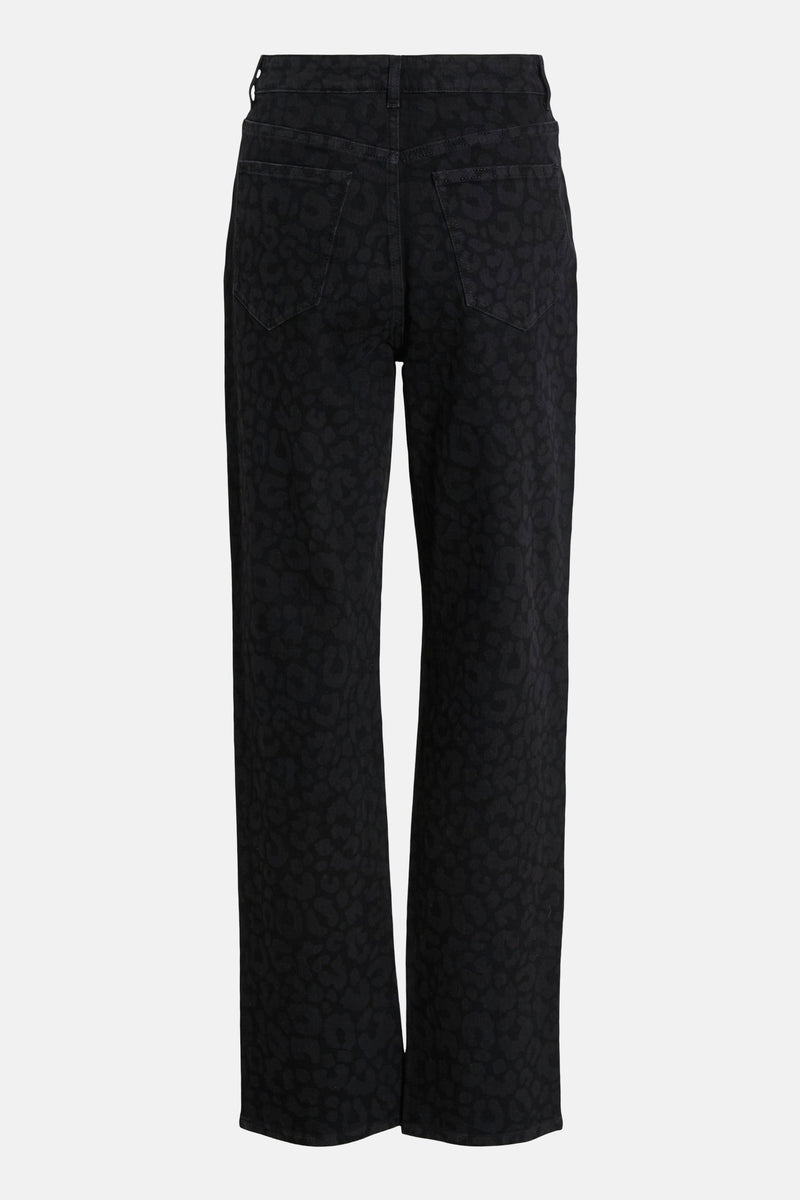 VIKELLY JAF HW STRAIGHT JEANS BLK-LEO