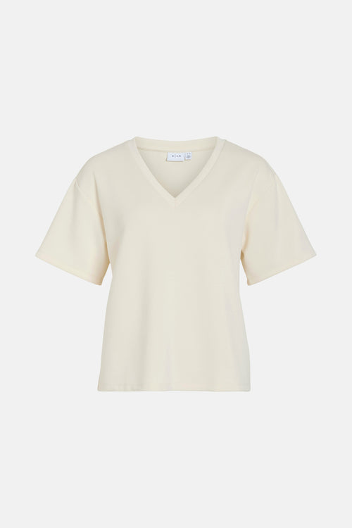 VISIFFI V-NECK 2/4 TOP/R/PB