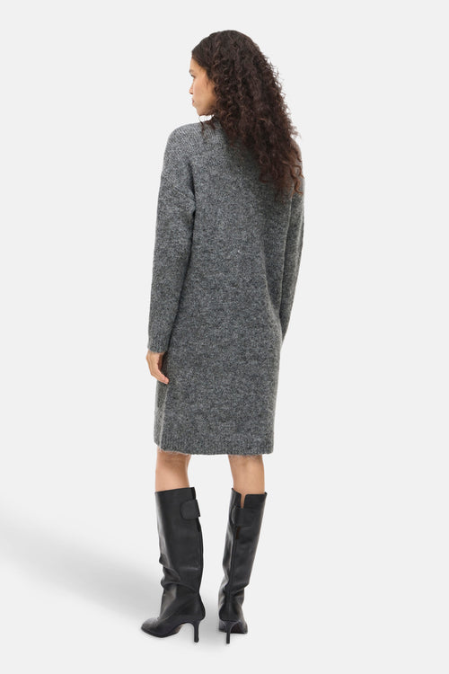 Kleedje met lange mouwen - grijs