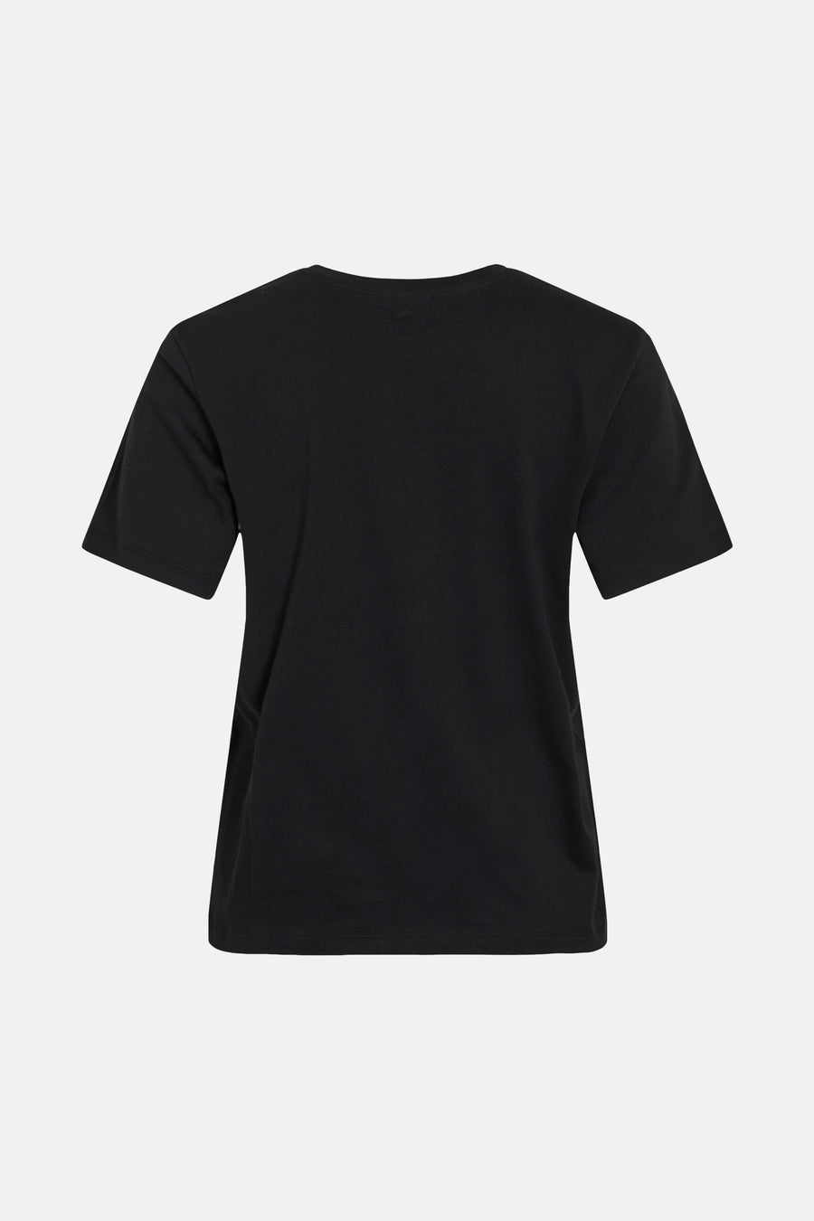 T-shirt à manches courtes noir de VILA, vu de dos, sur fond blanc.