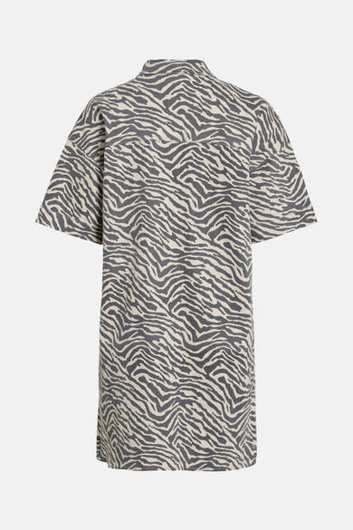 Korte meerkleurige jurk van VILA®, met een zebraprint en een rechte pasvorm.